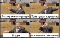 Захожу значит в google Там тупая картинка И там Ну че, тогда просто с днем рождения!