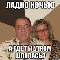 Ладно ночью А где ты утром шлялась?