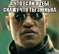 а что если я тебе скажу что ты зюнька 