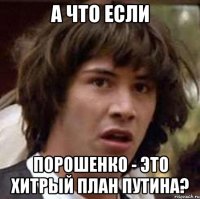 А что если Порошенко - это хитрый план Путина?