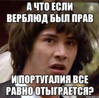 А что если верблюд был прав и Португалия все равно отыграется?