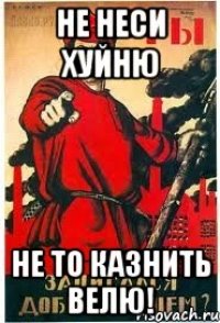 не неси хуйню не то казнить велю!