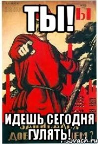 ТЫ! Идешь сегодня гулять!