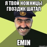 я твой ножницы гвоздик шатал Emin