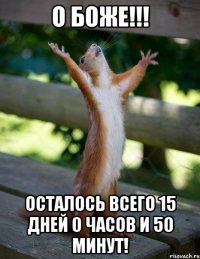 О боже!!! Осталось всего 15 дней 0 часов и 50 минут!