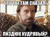 что ты там сказал, пиздюк кудрявый?