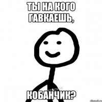 Ты на кого гавкаешь, Кобанчик?