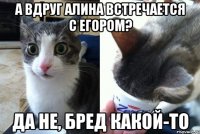 А вдруг Алина встречается с Егором? Да не, бред какой-то