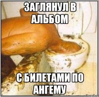 Заглянул в альбом с билетами по ангему