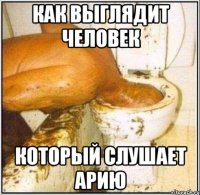 как выглядит человек который слушает арию