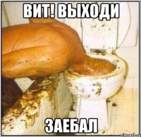 ВИТ! ВЫХОДИ заебал