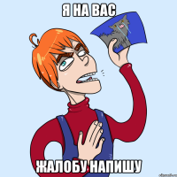 Я НА ВАС ЖАЛОБУ НАПИШУ