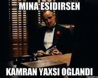 mina esidirsen Kamran yaxsi oglandi