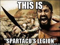 This is "Spartacu's Legion"