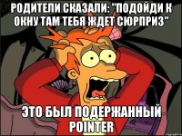 Родители сказали: "Подойди к окну там тебя ждет сюрприз" Это был подержанный POINTER