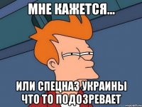 Мне кажется... или спецназ Украины что то подозревает