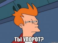  ты упорот?