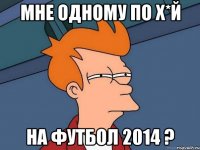 МНЕ ОДНОМУ ПО Х*Й НА ФУТБОЛ 2014 ?