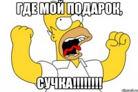 ГДЕ МОЙ ПОДАРОК, СУЧКА!!!!!!!!