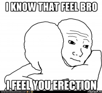 I Know That Feel Bro I Feel You Erection