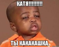 Катя!!!!!!!!! Ты какакашка