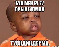 Бул мен ЕУ ЕУ ОРЫНГУЛМИН ТУСНДИНДЕРМА