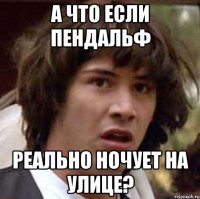 А ЧТО ЕСЛИ ПЕНДАЛЬФ РЕАЛЬНО НОЧУЕТ НА УЛИЦЕ?