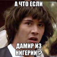 а что если Дамир из Нигерии!?