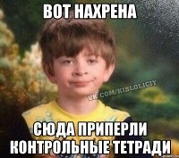 Вот нахрена Сюда приперли контрольные тетради