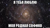 Я ТЕБЯ ЛЮБЛЮ МОЯ РОДНАЯ СОФИКО