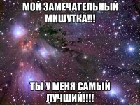 Мой замечательный Мишутка!!! Ты у меня самый лучший!!!!