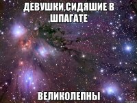 Девушки,сидяшие в шпагате Великолепны