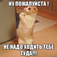 ну пожалуйста ! не надо ходить тебе туда!!!