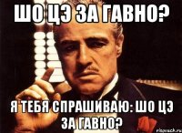 Шо цэ за гавно? Я тебя спрашиваю: Шо Цэ за Гавно?