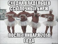 Сходка владельцев ссылочных бирж после 1 января 2014 года