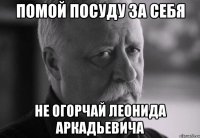 помой посуду за себя не огорчай леонида аркадьевича