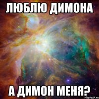 люблю Димона А Димон меня?