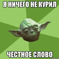 Я НИЧЕГО НЕ КУРИЛ честное слово