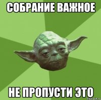 собрание важное не пропусти это