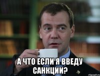  а что если я введу санкции?