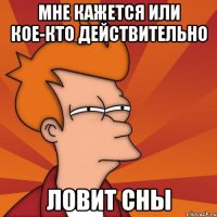 Мне кажется или кое-кто действительно ЛОВИТ СНЫ