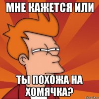 Мне кажется или ты похожа на хомячка?
