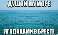 Душой на море Ягодицами в Бресте