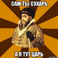 сам ты сухарь а я тут царь