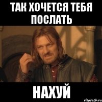 Так хочется тебя послать НАХУй