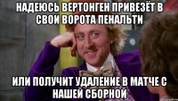 НАДЕЮСЬ ВЕРТОНГЕН ПРИВЕЗЁТ В СВОИ ВОРОТА ПЕНАЛЬТИ ИЛИ ПОЛУЧИТ УДАЛЕНИЕ В МАТЧЕ С НАШЕЙ СБОРНОЙ