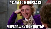 А сам то в порядке Черепашку покупать?