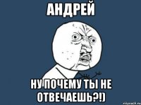 Андрей ну почему ты не отвечаешь?!)