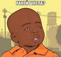 Какой школа? 