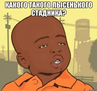 Какого такого лысенького стадника? 